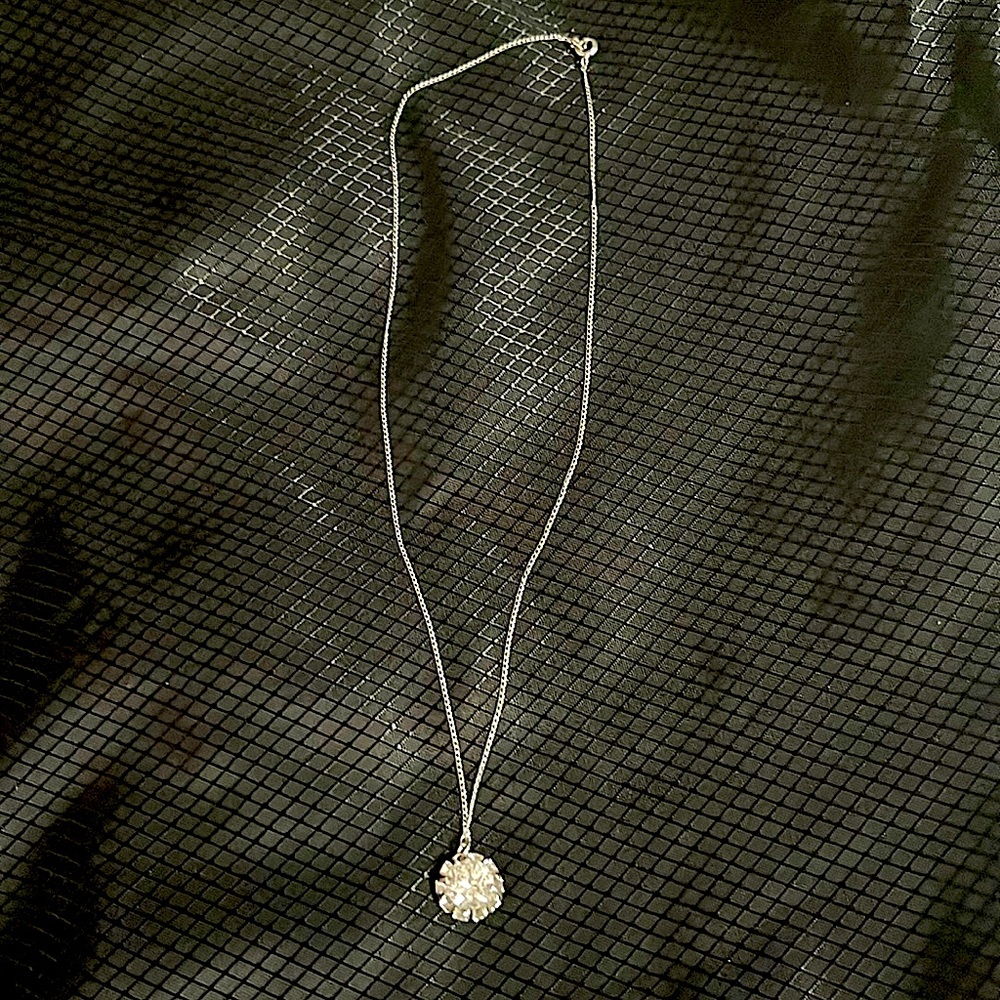 Silver 16” rhinestone necklace